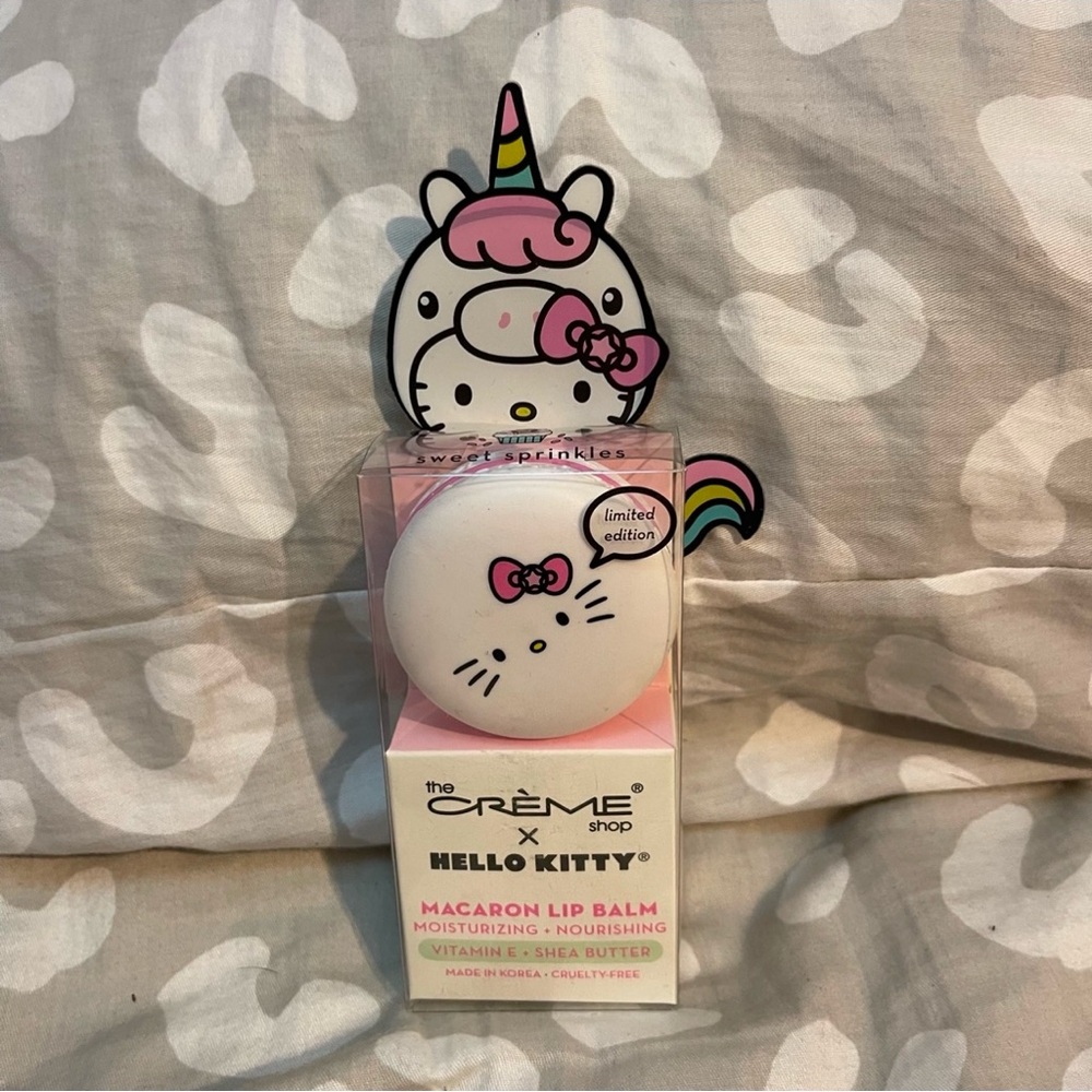 Unicorn Hello Kitty Macaroon Lip Balm By The Crème Shop